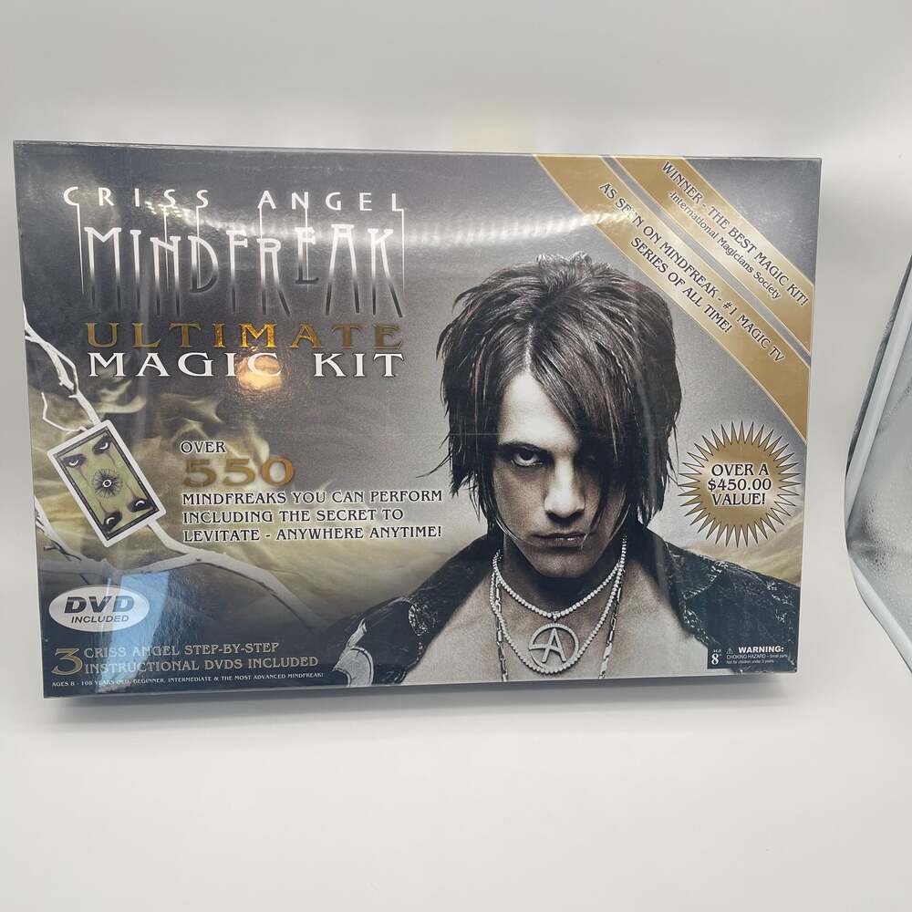 Criss Angel Mindfreak Ultimate Magic Kit with Over 550 Tricks and 3 Instructiona